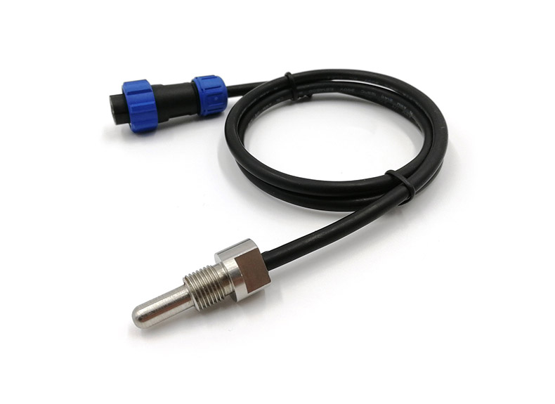 DS18B20 Digital Temperature Sensor Waterproof Probe for Industrial Use OD6×50mm with GX12 Connector