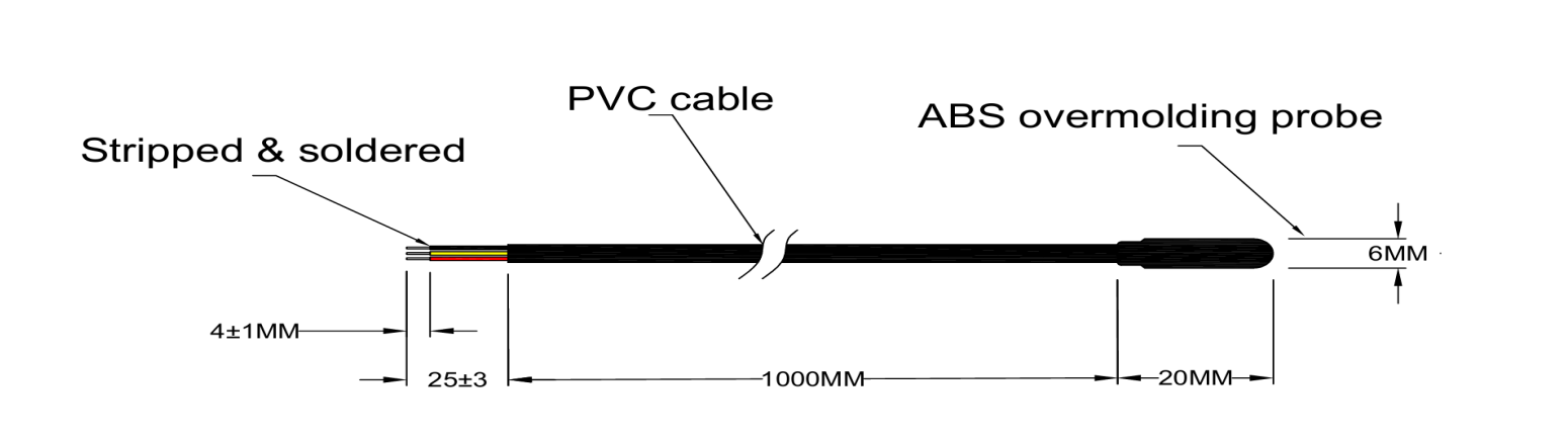 Custom 10K NTC Temperature Sensor for Underfloor Heating Systems