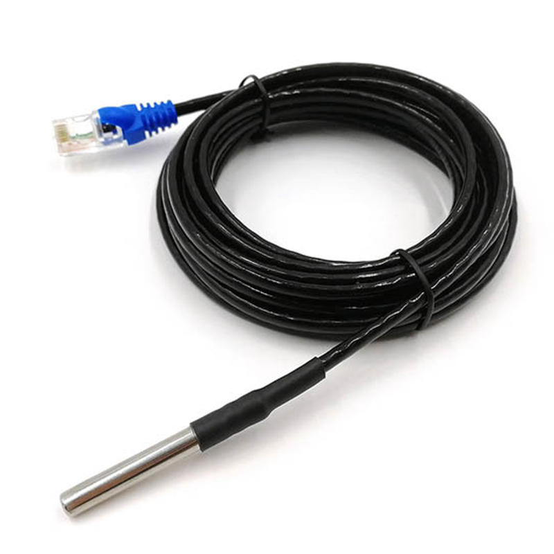 Waterproof DS18B20 1 Wire Temperature Sensor with RJ45 Connector