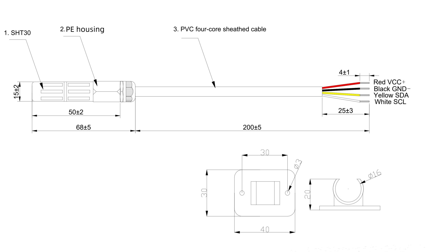 SHT30 Temperature and Humidity Sensor I2C Protocol