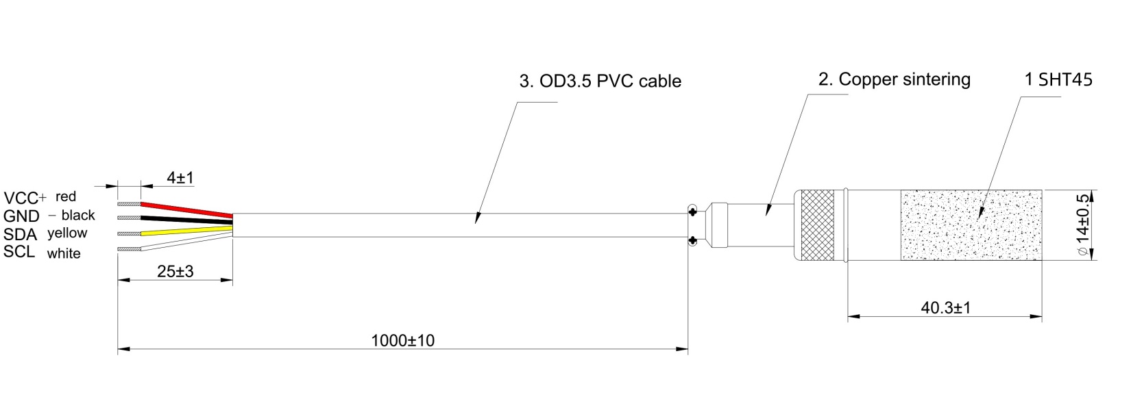 SHT45 HVAC Temperature and Humidity Sensor with ROHS