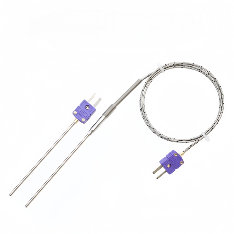 Type E MI Thermocouple with Mini Plug & Bendable Needle Probe