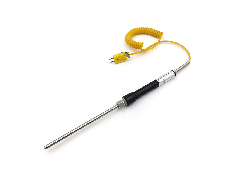 K Type Thermocouple for Furnace with Spring Cable