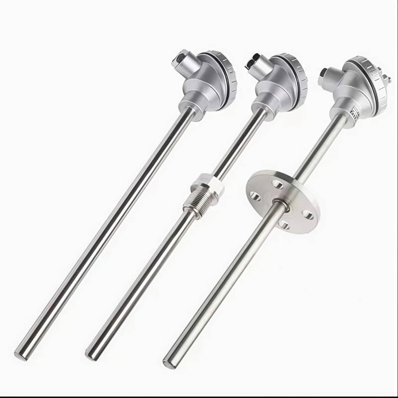 K Type Temperature Sensor Assembly-Mounted Probe with Terminal Head & Threaded Mount